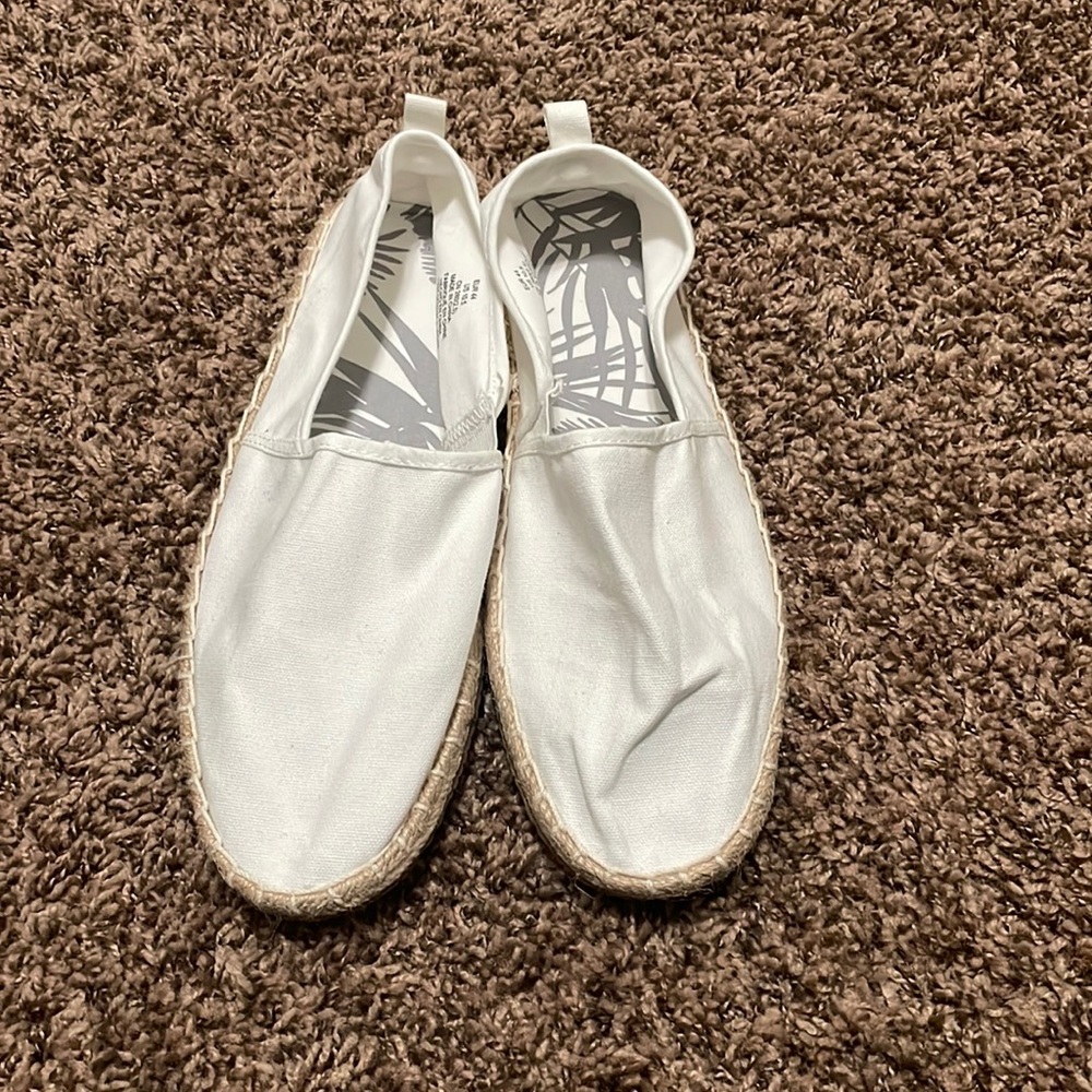 White canvas shoes